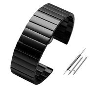 Relojes de acero inoxidable Correas de reloj Correa de reloj de acero inoxidable de 24MM, 26MM y 28MM, correa de reloj de liberación rápida, correa de acero de gran tamaño, pulsera for hombre(Dblack,2