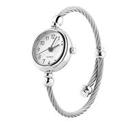 Relojes de Cuarzo para Mujer, Reloj para Femenino 14mm, Pulsera Analógica Redonda de Aleación, Pulsera Abierta Reloj de Pulsera, San Valentín(#4)