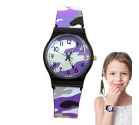 Relojes de cuarzo para niños, Analógico vigilancia para niños,Camuflage impermeable Camuflage Child Quartz Wallwatch | Muñeco de pulsera al aire libre deportivo, reloj de aprendizaje divertido, herram