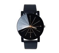 Relojes de Hombre Switchali Relojes de Hombre Deportivos Cuarzo Militares Dial de Acero Inoxidable Banda de Cuero Reloj de Pulsera (Negro)