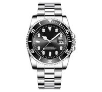 Relojes de lujo para hombre, relojes analógicos impermeables de acero inoxidable para hombre, reloj analógico de acero inoxidable impermeable, reloj de pulsera para hombre, banda de expansión, reloj