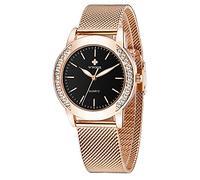 Relojes de lujo para mujer, esfera de cielo, analógico, reloj de cuarzo, correa de malla magnética, resistente al agua, relojes de pulsera para mujer