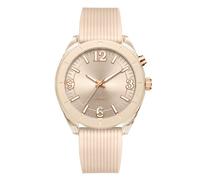 Relojes de mujer, correa de silicona suave, reloj de cuarzo para mujer, resistente al agua, reloj de pulsera casual para mujeres, niñas, estudiantes, albaricoque, Clásico