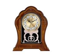 Relojes de sobremesa for sala de estar, reloj de mesa de péndulo con pilas, reloj decorativo vintage for chimenea for decoración de sala de estar, hogar y oficina(Gold)