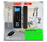 Relojes de tiempo para empleados, Bloqueo de la puerta inteligente Huella digital electrónica Puerta digital Abre servidor eléctrico Biométrico Dedo Estampado Seguridad Vidrio Tarjeta de contraseña Gr