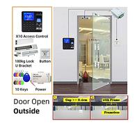 Relojes de tiempo para empleados, Sistema de control de acceso de huellas digitales Kit de bloqueo de puerta inteligente Puerta electrónica Inicio Digital Set Eléctrico Magnetic Biométrico Gran capaci
