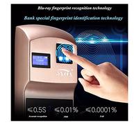 Relojes de tiempo para empleados, Totalmente automático Bloqueo de huellas dactilares Contraseña Inteligencia Guardia contra robo Electrónica doméstica paga por tarjeta en el acceso de Unlockin Gran c