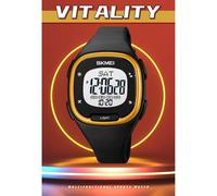 Relojes deportivos de 1959: cronógrafo despertador con doble cuenta regresiva y diseño resistente al