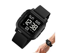 Relojes deportivos para hombres: monitor de carrera digital, pantalla crono cuadrada, temporizador deportivo resistente al agua con retroiluminación brillante | Equipo de entrenamiento para aventuras