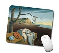 Relojes Inspirados En La Persistencia De La Memoria De Salvador Dalí Mouse Pad Bordes Cosidos Mousepad Portátil Alfombrilla De Ratón para Hogar Oficina Ordenador 25X30Cm