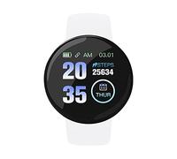 Relojes Inteligentes Hombre Baratos Marca de regalo D18S y 1,44 resistente al agua-reloj de Fitness -para hombres pulgadas mujeres nueva pulsera inteligente de sueño reloj Relojes (White, One Size)