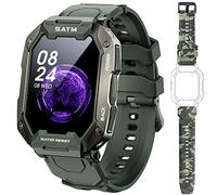 Relojes inteligentes para hombres,reloj rastreador de actividad física con frecuencia cardíaca,monitoreo de oxígeno en sangre,3ATM, resistente al agua,pantalla táctil completa de 1,71 pulgadas (Verde)