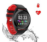 relojes inteligentes, pulsera inteligente a prueba de agua con monitor de presión arterial de frecuencia cardíaca, pantalla a color de 1.3 pulgadas/batería de 200 mah