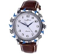 Relojes Invertidos. Reloj De Pulsera El Puntero Gira En Sentido Inverso. Los NúMeros EstáN Dispuestos Al RevéS. Reloj Invertido.Relojes En Sentido Antihorario. Movimiento De Cuarzo Cronometraje De