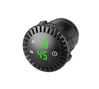 Relojes para coche Reloj LED para coche Reloj táctil 12V/24V Reloj digital impermeable de automóvil Mini reloj digital LED Mini reloj para motocicleta 2.01 pulgadas de diámetro para coche, barcos, SUV