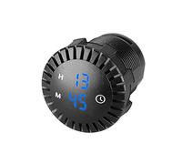 Relojes para coche Reloj LED para coche Reloj táctil 12V/24V Reloj digital impermeable de automóvil Mini reloj digital LED Mini reloj para motocicleta 2.01 pulgadas de diámetro para coche, barcos, SUV