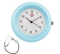 Relojes para enfermeras: reloj con clip de 1,73 pulgadas para estetoscopio, broche de bolsillo resistente al agua, movimiento de cuarzo preciso para el personal de la clínica médica | Profesionales Mé