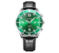 Relojes para Hombre Casual UP Belt Reloj analógico de Reloj de Pulsera para Hombre Fecha de Negocios Reloj Informal 3 Mm Banda (A, One Size)