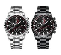 Relojes para hombres - Relojes para hombres | Big Face Analog Watch Herramienta de sincronización de acero inoxidable | Reloj para hombres impermeables | Reloj luminoso para el ocio empresarial