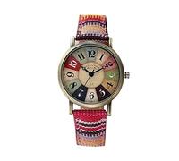Relojes para mujer con patrón multicolor de arco iris para hombre, A, talla única