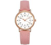 Relojes para mujer Ms. Relojes Casual Analógico Reloj de Cuarzo Reloj Ms. Reloj de pulsera, Reloj de Negocios Fecha Casual Reloj, rosa, One Size