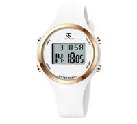 Relojes para mujer, reloj digital para mujer, deporte al aire libre, con alarma, cronómetro, cronógrafo, luz trasera, regalos para adolescentes/mujeres, 13-AllWhite-B1, women's standard