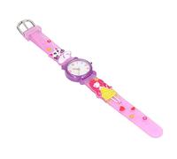 Relojes para Niños Impermeables de Dibujos Animados 3D, Números Claros y Buenos Hábitos para Niñas de 3 a 8 Años, Reloj con Patrón de Gatito, Fiestas, (Purple)