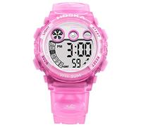 Relojes para niños Niños Niños Chicas Deportes Analógico Digital Impermeable LED Luz Azul Naranja Rosa Rojo Amarillo Relojes de Pulsera Teenage Junior Rubber Silicone Funciones múltiples Reloj
