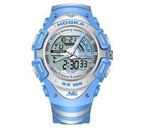 Relojes para niños Niños Niños Chicas Deportes Casual Moda clásica Analógico Digital Impermeable LED Luz Negro Azul Rosa Relojes de Pulsera Adolescente Junior Goma Silicona Múltiples Funciones Reloj