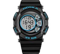 Relojes para niños Relojes para niños Niños Deportes deportivos Analógico digital LED azul naranja Rosa Rojo Blanco Amarillo Relojes de pulsera Teenage Junior Rubber Silicone Funciones múltiples Reloj