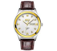 RELOJES Relojes para hombre Cronógrafo Impermeable Deportes militares Cara grande Dial grande Calendario de fecha Multifunción Simple Negro Marrón Plata Oro Reloj de pulsera analógico de cuero para ho