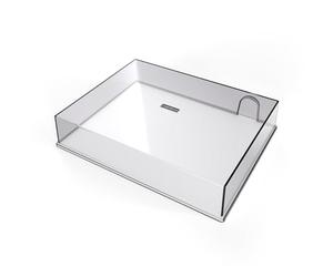 Reloop Abdeckhaube RP-7 - Cubierta protectora con ajuste preciso, Fabricada en plástico resistente y dimensionalmente estable, Protege el tocadiscos de manera fiable contra el polvo, los arañazos y el