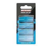 Reloop Knob Cap Set blue - 8 tapones de perilla, revestimiento de goma para un agarre firme, compatible con la mayoría de los mezcladores y controladores de DJ, azul