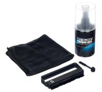 Reloop Premium Vinyl & Stylus Cleaning Set - Set de Limpieza para Vinilos, CD y Agujas, Kit 4 en 1 con Spray 200ml, Cepillo de Fibra de Carbono, Cepillo para Aguja y Paño de Microfibra