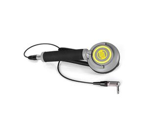 Reloop RHP-10 Mono - Auriculares Profesionales DJ de Una Oreja, Transductor de Neodimio 50 mm, Cable en Espiral, Negro y Neón