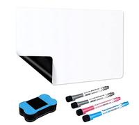 Relota A3 Pizarra Blanca Magnética para Nevera, Tablero Magnetico de Borrado en Seco con 4 Rotuladores Pizarra Blanca, Borrador, Whiteboard para Memorandos, Notas, Menús, Planificar Estudios
