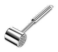 Relota Martillo Carne de Acero Inoxidable 304, Ablandador de Carne de Doble Cara Martillo Ablandador Plateado 27 cm de Largo, Mazo para Carne de Cocina para Escalopes, Bistec, Ternera