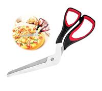 Relota tijeras pizza, multifuncionales corta tijera cocina acero inoxidable, mango de agarre suave de Calidad Alimentaria cortapizzas, afilada cortador de Pizzas Apto para Lavavajillas