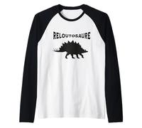 Reloutosaure Humor - Dinosaurio Amusant Jeu de Mots Design Camiseta Manga Raglan