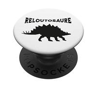 Reloutosaure Humor - Dinosaurio Amusant Jeu de Mots Design PopSockets PopGrip Adhesivo