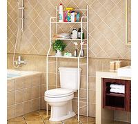 RELOVE Estantería de baño, Mueble de Almacenamiento en la Parte Superior del Inodoro con 3 estantes, estantes de Inodoro, Estante para baños estantes (157 * 55 * 26 cm (Blanco))