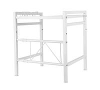RELOVE Soporte para Microondas y Horno en Encimera, Estantería Extensible para Cocina (40/64 * 45 * 36,5 cm-Blanco)