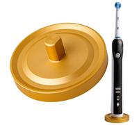 Relsy Gold Oral-B - Soporte para Cepillo de Dientes eléctrico Compatible con baño, Soporte de Aluminio para Cepillo de Dientes Oral B con Captura higiénica de Goteo Que Evita Que se caiga con Soporte
