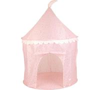 Relsy Kids Pop Up Play Tent - Indoor/Outdoor Childs Playhouse Misty Pink Terrazzo Style, 135 cm x 100 cm, Pink Kids Tent, Play Den Ball Pit Garden Toys for Toddler Unisex Children Age 3+