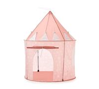 RELSY tienda de campaña desplegable para juegos de aventura, ideal para interiores y exteriores, con patrón estrellado rosa y castillo