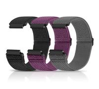 Relting Compatible con correas de reloj de 16 mm, 18 mm, 19 mm, 20 mm, 22 mm, correa de repuesto de liberación rápida, correas elásticas ajustables de nailon elástico para hombres y mujeres