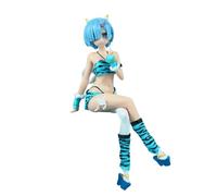 Rem and Ram Figure Anime Swimsuit Girl Figures Statue Noodle Stopper Figure PVC Figures REM & RAM 17CM Desktop Decoration