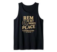 REM es mi Lugar Favorito Sleepmaxxing Design Camiseta sin Mangas