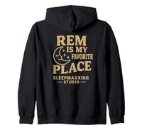REM es mi Lugar Favorito Sleepmaxxing Design Sudadera con Capucha