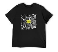 Rem out of Time Tour T-Shirt Graphic tee Printed Top Mens Black Shirt XXL